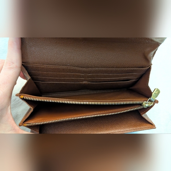 LOUIS VUITTON Monogram Sarah Long Wallet LV ( fair condition ) - Picture 10 of 12